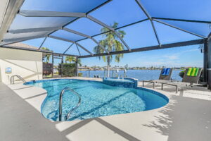Cape Coral waterfront vacation home exterior