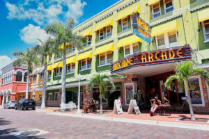 The walkable, historic River District in downtown Fort Myers